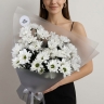 Букет из белой хризантемы 