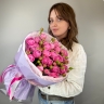 Букет "Карамельки" из 7 кустовых пионовидных роз