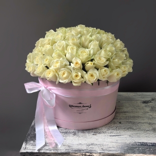 Облако чувств - коробка из 101 розы