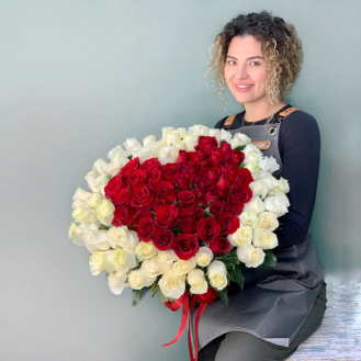 Роскошное алое сердце