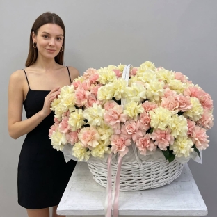 Шармель - Корзина из 151 французской розы