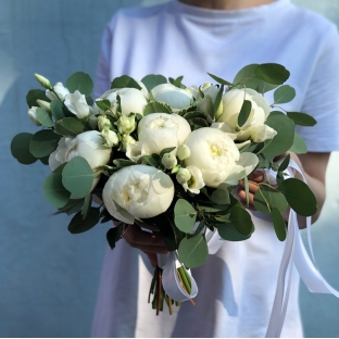 Букет невесты "Роскошный белый"