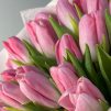 Розовый зефир - 25 тюльпанов 