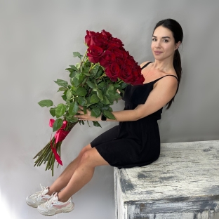 29 роз 100 см