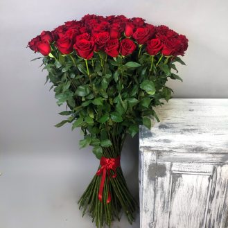 Длинные Розы Букеты Фото