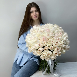 Моей королеве - букет из 101 розы