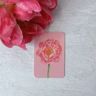 Открытка "Пион"