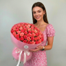Букет из 101 розовой розы