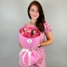 15 розовых роз