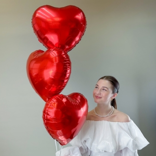 Связка шаров из трех сердец