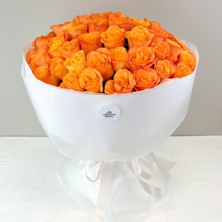 Энергия - 51 оранжевая роза