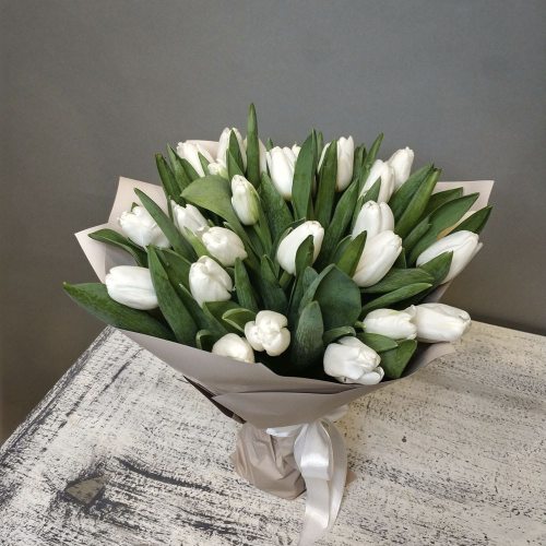 Весенняя нежность - 25 тюльпанов 