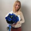 Гипноз - букет из 15 синих роз