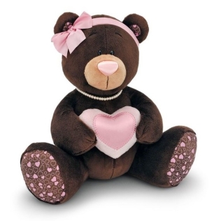 Мишка Milk с сердцем 15 см