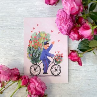 Открытка "Любовная почта"