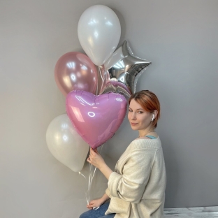 Связка шаров "Розовые мечты"