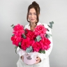 Композиция из розовой розы Эквадор 9 шт