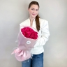 Малиновый закат букет из 17 роз