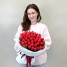Букет "Кармен" из 51 красного тюльпана