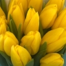 Букет "Капель" из 15 желтых тюльпанов