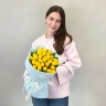 Натали - 25 желтых тюльпанов 
